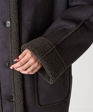 CTJAG03110 TONEA(トネア) フェイクムートンスタンドジャケット チャコール