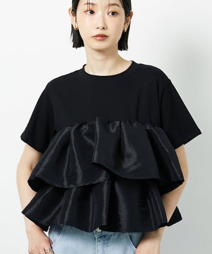 CTKID03063  ティアードフリルTシャツ