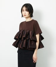 CTKID03063 TONEA(トネア) ティアードフリルTシャツ ブラック