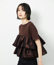 CTKID03063 TONEA(トネア) ティアードフリルTシャツ ブラック