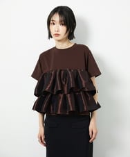 CTKID03063 TONEA(トネア) ティアードフリルTシャツ ブラック