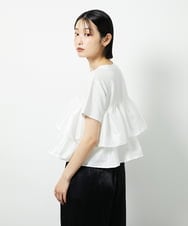 CTKID03063 TONEA(トネア) ティアードフリルTシャツ ブラック