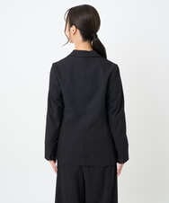 F1DAE45230 MK MICHEL KLEIN(小さいサイズ)(メゾン ドゥ サンク) 【小さいサイズ】ダブルブレストジャケット/洗える ブラック