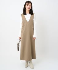F1FAD41140 MK MICHEL KLEIN(小さいサイズ)(メゾン ドゥ サンク) 【小さいサイズ】フェザー切替えコンパクトリブニット/洗える ライトイエロー