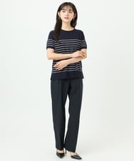 F1FGD30170 MK MICHEL KLEIN(小さいサイズ)(メゾン ドゥ サンク) 【小さいサイズ】カラーニットアンサンブル/洗える ライトブルー