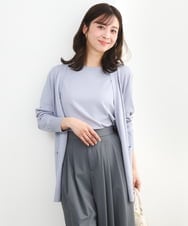 F1FGD30170 MK MICHEL KLEIN(小さいサイズ)(メゾン ドゥ サンク) 【小さいサイズ】カラーニットアンサンブル/洗える ライトブルー