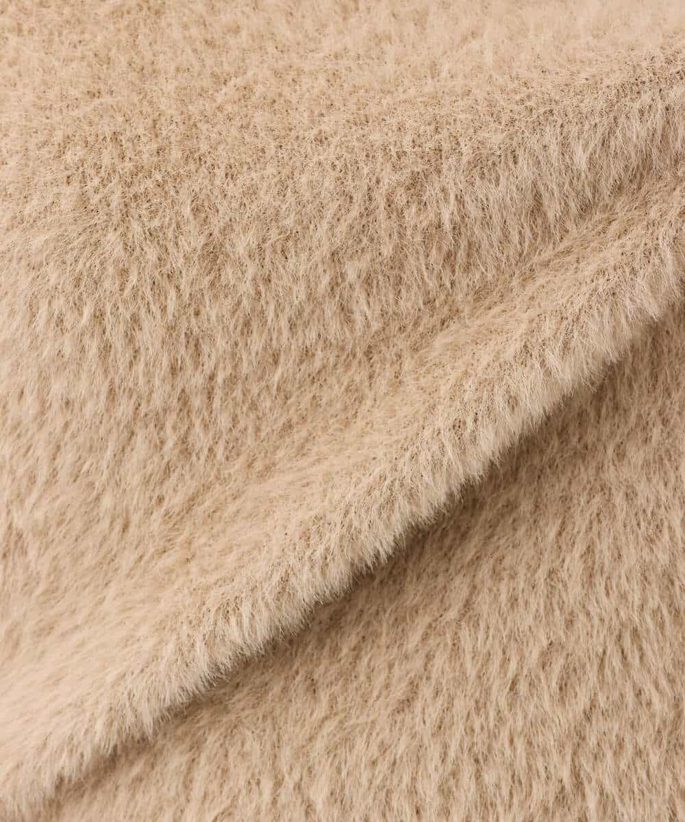 F1FJD32130 MK MICHEL KLEIN(小さいサイズ)(メゾン ドゥ サンク) 【小さいサイズ】[洗える]半袖シャギーニット ブルー