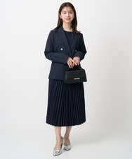 F1HFD15180 MK MICHEL KLEIN(小さいサイズ)(メゾン ドゥ サンク) 【小さいサイズ】プリーツデザインスカート/洗える ベージュ