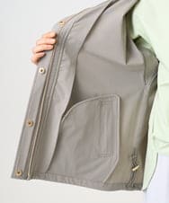 F1JFD14240 MK MICHEL KLEIN(小さいサイズ)(メゾン ドゥ サンク) 【小さいサイズ】ストレッチマウンテンパーカー/撥水加工/洗える モカ
