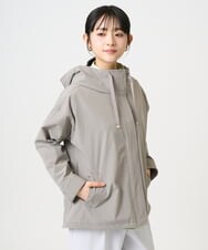 F1JFD14240 MK MICHEL KLEIN(小さいサイズ)(メゾン ドゥ サンク) 【小さいサイズ】ストレッチマウンテンパーカー/撥水加工/洗える モカ