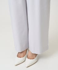 F1LGD21160 MK MICHEL KLEIN(小さいサイズ)(メゾン ドゥ サンク) 【小さいサイズ】TRストレッチワイドパンツ/洗える ライトグレー