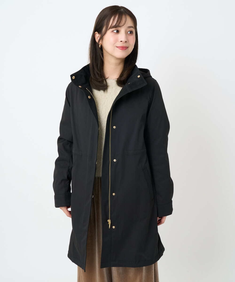 F1VAD42380 MK MICHEL KLEIN(小さいサイズ)(メゾン ドゥ サンク) 【小さいサイズ】ダウンライナー付きマルチwayモッズコート/撥水加工 モカ