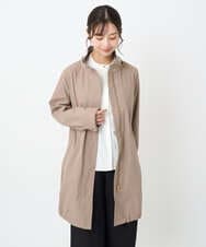 F1VAD42380 MK MICHEL KLEIN(小さいサイズ)(メゾン ドゥ サンク) 【小さいサイズ】ダウンライナー付きマルチwayモッズコート/撥水加工 モカ
