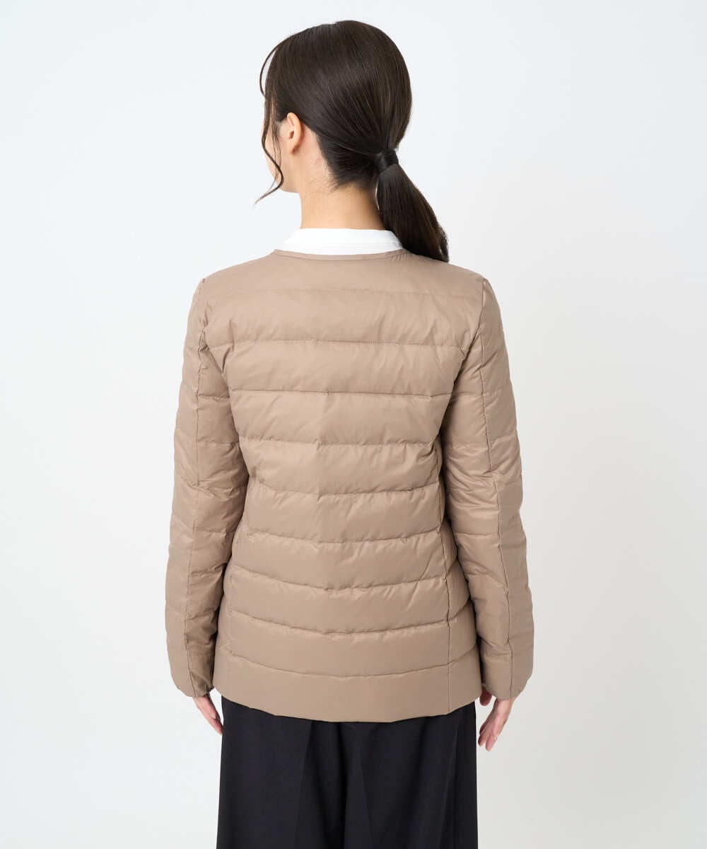 F1VAD42380 MK MICHEL KLEIN(小さいサイズ)(メゾン ドゥ サンク) 【小さいサイズ】ダウンライナー付きマルチwayモッズコート/撥水加工 モカ