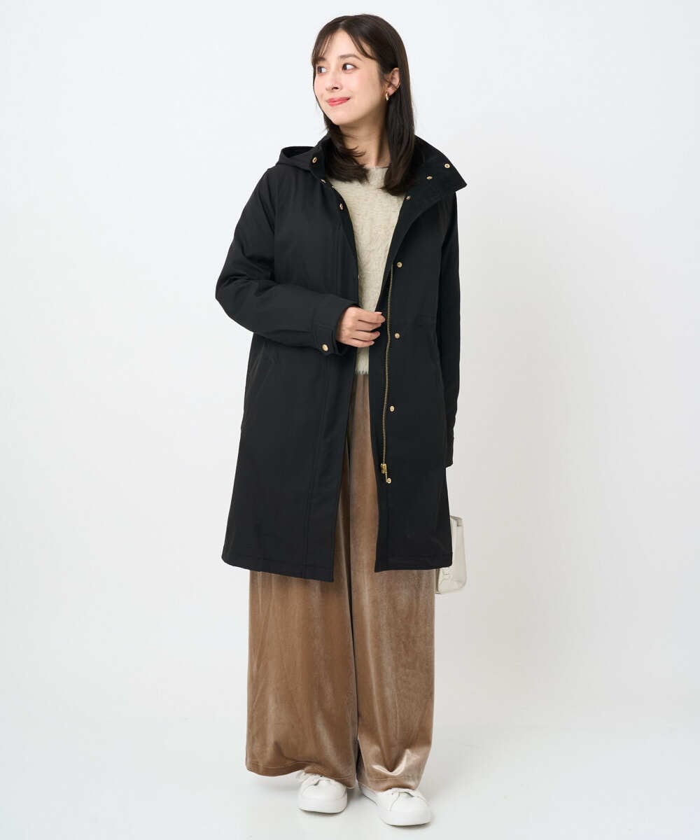 F1VAD42380 MK MICHEL KLEIN(小さいサイズ)(メゾン ドゥ サンク) 【小さいサイズ】ダウンライナー付きマルチwayモッズコート/撥水加工 モカ