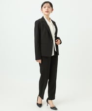 F6BAD11220 MICHEL KLEIN(小さいサイズ)(メゾン ドゥ サンク) [小さいサイズ]ボウタイブラウス ラベンダー