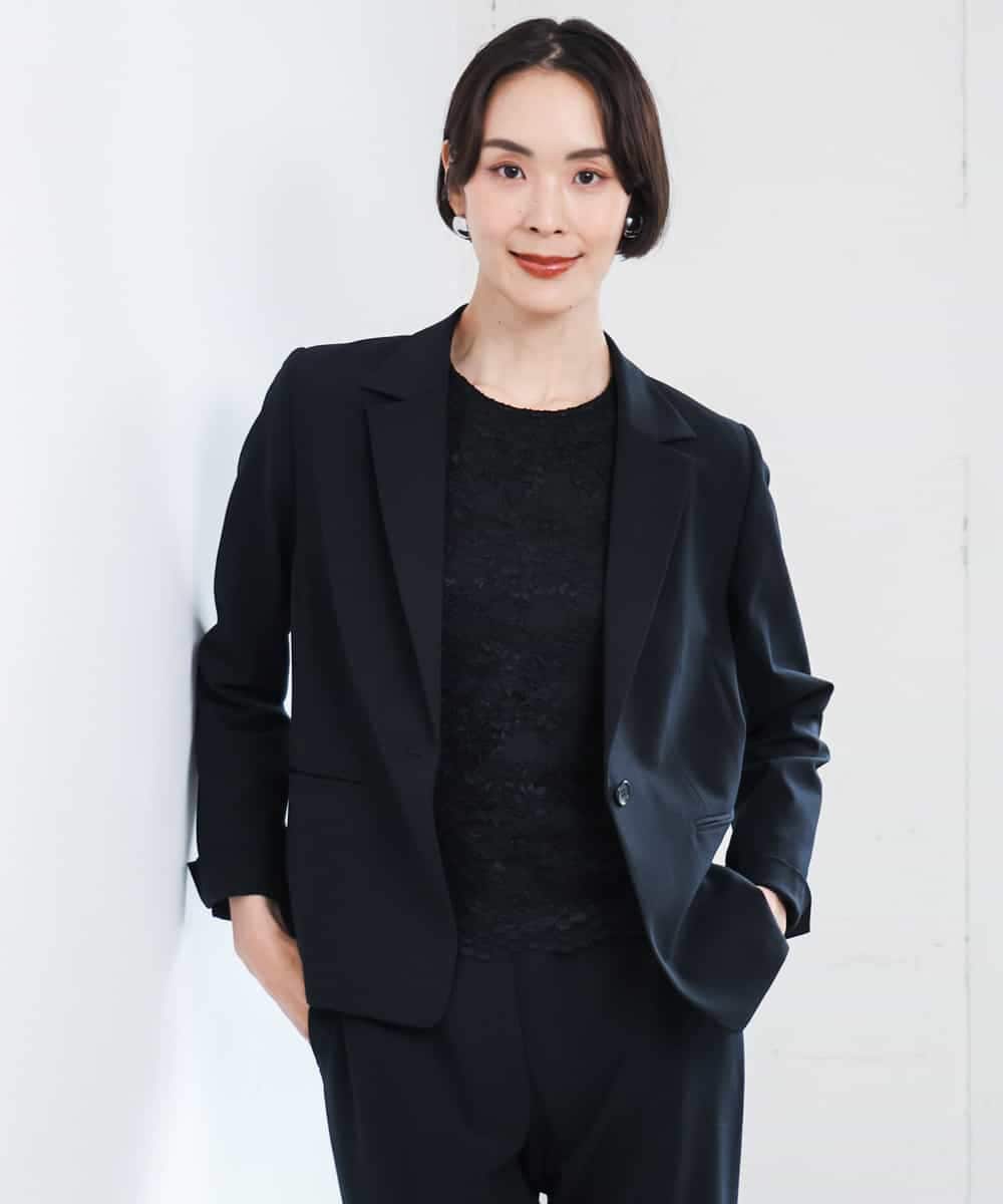 F6BAG04190 MICHEL KLEIN(小さいサイズ)(メゾン ドゥ サンク) 【小さいサイズ】フロントレースブラウス ベージュ