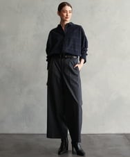 F6BAG20250 MICHEL KLEIN(小さいサイズ)(メゾン ドゥ サンク) 【小さいサイズ】[セットアップ対応]チェックコーデュロイシャツ ベージュ