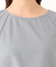 F6BID09230 MICHEL KLEIN(小さいサイズ)(メゾン ドゥ サンク) [小さいサイズ]パフスリーブブラウス ライトグレー