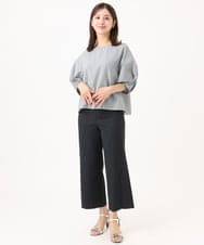 F6BID09230 MICHEL KLEIN(小さいサイズ)(メゾン ドゥ サンク) [小さいサイズ]パフスリーブブラウス ライトグレー