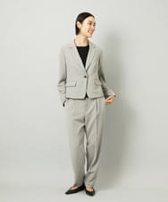 F6DAD36380 MICHEL KLEIN(小さいサイズ)(メゾン ドゥ サンク) [小さいサイズ][セットアップ対応]テーラードジャケット グレー