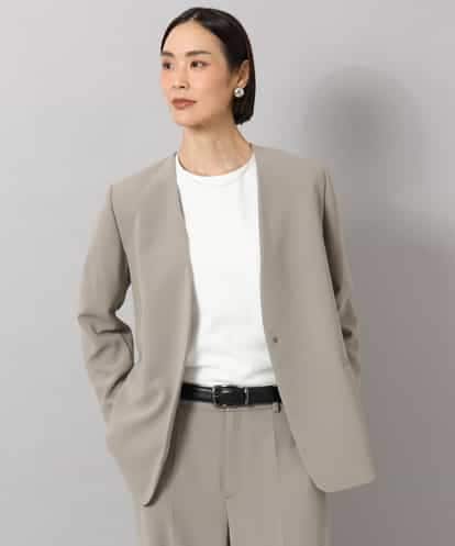 F6DAG22430 MICHEL KLEIN(小さいサイズ) 【小さいサイズ】[セットアップ対応]ノーカラージャケット