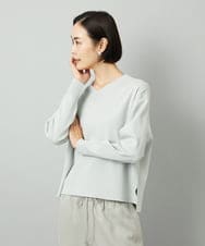 F6FAD23210 MICHEL KLEIN(小さいサイズ)(メゾン ドゥ サンク) [小さいサイズ]Vネックニット ライトブルー