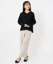 F6FAD23210 MICHEL KLEIN(小さいサイズ)(メゾン ドゥ サンク) [小さいサイズ]Vネックニット ライトブルー
