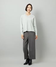 F6FAD23210 MICHEL KLEIN(小さいサイズ)(メゾン ドゥ サンク) [小さいサイズ]Vネックニット ライトブルー