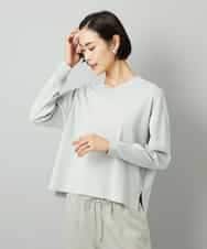 F6FAD23210 MICHEL KLEIN(小さいサイズ)(メゾン ドゥ サンク) [小さいサイズ]Vネックニット ライトブルー