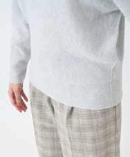 F6FAD40190 MICHEL KLEIN(小さいサイズ)(メゾン ドゥ サンク) [小さいサイズ][定番人気]ホールガーメント(R)ドルマンスリーブニット ライトグレー