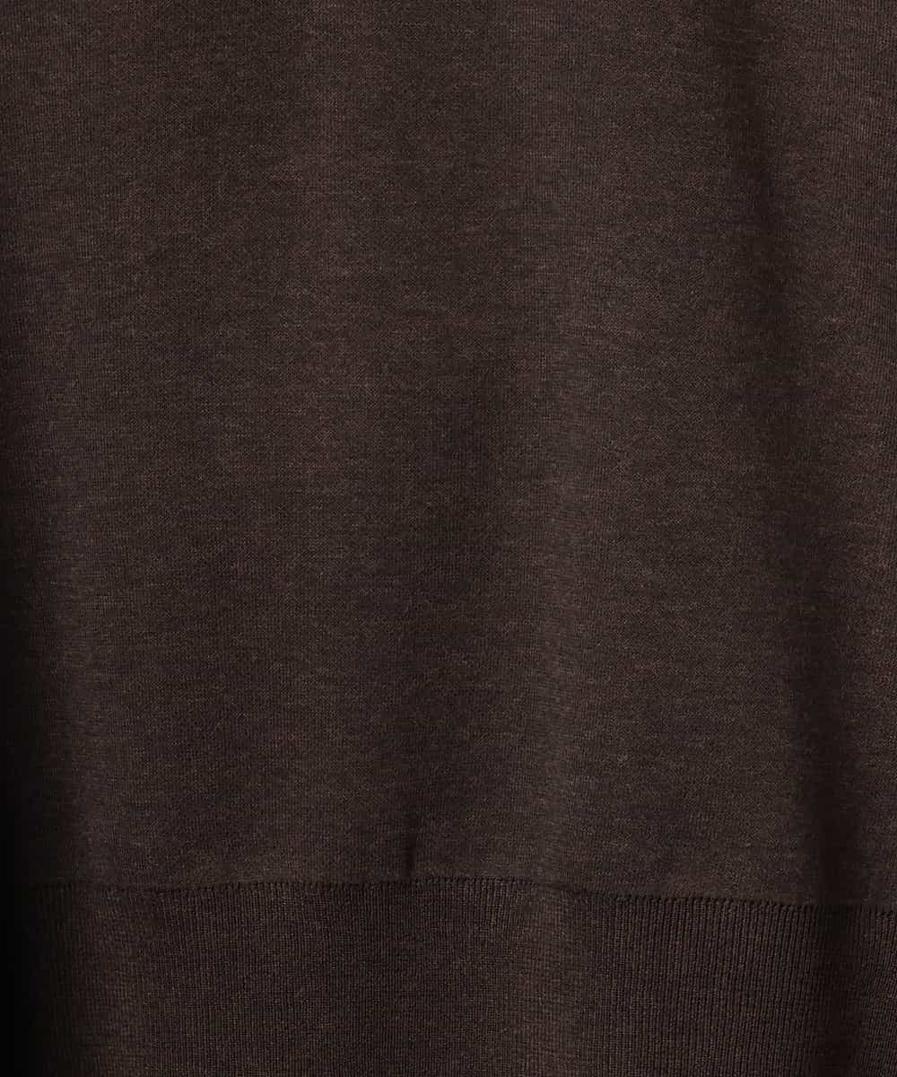 F6FAG32240 MICHEL KLEIN(小さいサイズ)(メゾン ドゥ サンク) 【小さいサイズ】ハーフジップニットプルオーバー ブルー