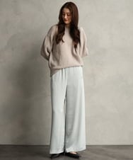 F6FAG51240 MICHEL KLEIN(小さいサイズ)(メゾン ドゥ サンク) [小さいサイズ]アルパカブークレニット ベージュ