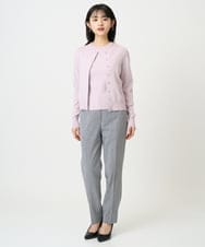 F6FDD01190 MICHEL KLEIN(小さいサイズ)(メゾン ドゥ サンク) [小さいサイズ][アンサンブル対応]コンパクトニットプルオーバー ネイビー