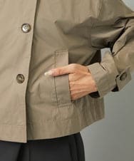 F6JAD11390 MICHEL KLEIN(小さいサイズ)(メゾン ドゥ サンク) [小さいサイズ]スタンドカラーショートブルゾン ベージュ