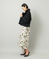 F6JAD11390 MICHEL KLEIN(小さいサイズ)(メゾン ドゥ サンク) [小さいサイズ]スタンドカラーショートブルゾン ベージュ