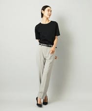 F6KAD15150 MICHEL KLEIN(小さいサイズ)(メゾン ドゥ サンク) [小さいサイズ]クリーンフォルムTシャツ ブラック