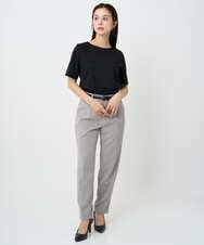F6KAD15150 MICHEL KLEIN(小さいサイズ)(メゾン ドゥ サンク) [小さいサイズ]クリーンフォルムTシャツ ブラック