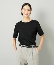 F6KAD15150 MICHEL KLEIN(小さいサイズ)(メゾン ドゥ サンク) [小さいサイズ]クリーンフォルムTシャツ ブラック