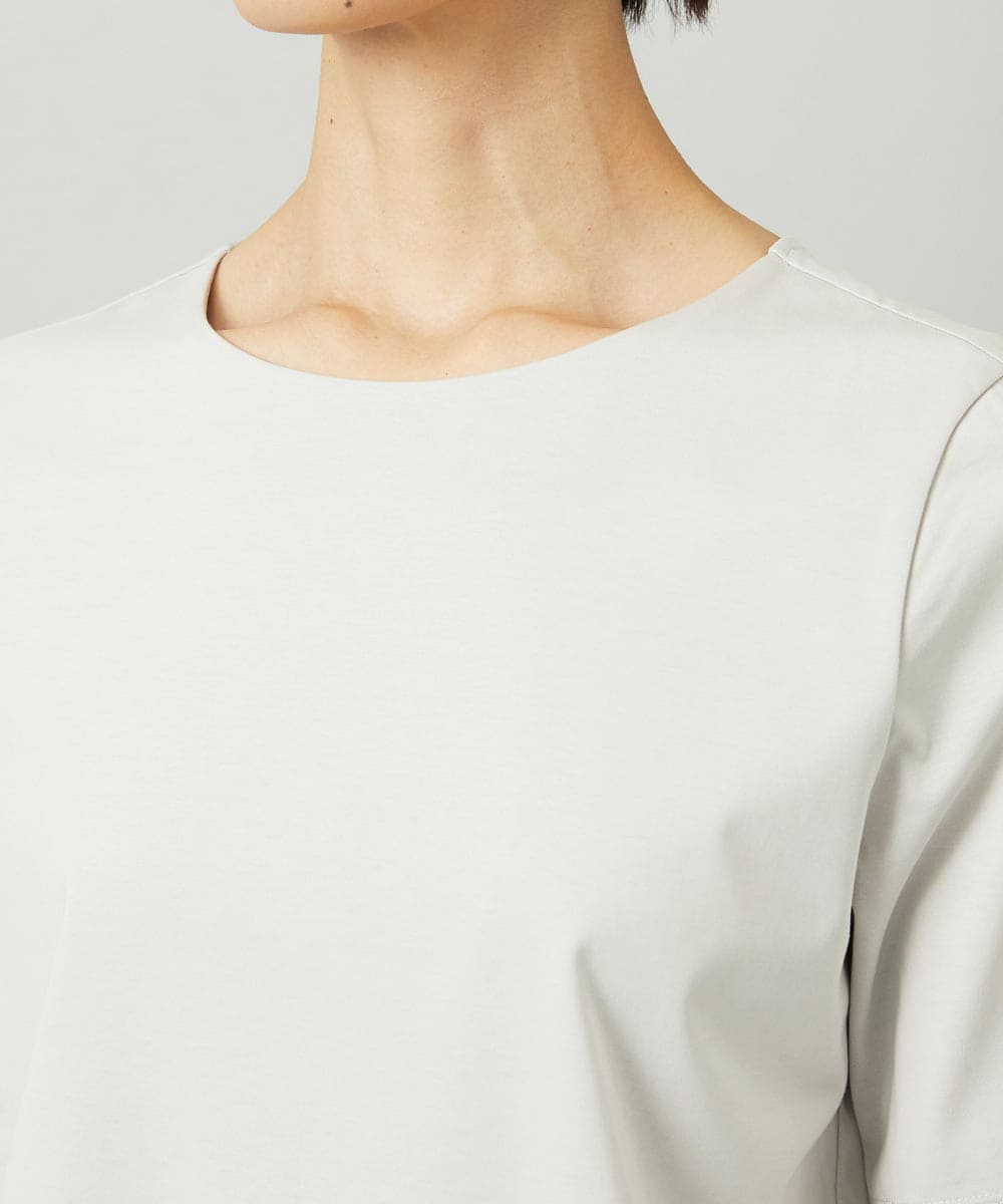F6KAD15150 MICHEL KLEIN(小さいサイズ)(メゾン ドゥ サンク) [小さいサイズ]クリーンフォルムTシャツ ブラック