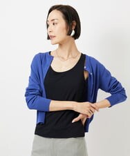 F6KGD06110 MICHEL KLEIN(小さいサイズ)(メゾン ドゥ サンク) [小さいサイズ][遮熱効果素材]タンクトップ ブラック