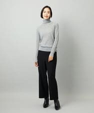 F6LAD28180 MICHEL KLEIN(小さいサイズ)(メゾン ドゥ サンク) [小さいサイズ][定番人気]ストレッチ裏起毛ワイドパンツ ライトグレー