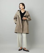 F6LAD28180 MICHEL KLEIN(小さいサイズ)(メゾン ドゥ サンク) [小さいサイズ][定番人気]ストレッチ裏起毛ワイドパンツ ライトグレー