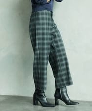 F6LAD28180 MICHEL KLEIN(小さいサイズ)(メゾン ドゥ サンク) [小さいサイズ][定番人気]ストレッチ裏起毛ワイドパンツ ライトグレー