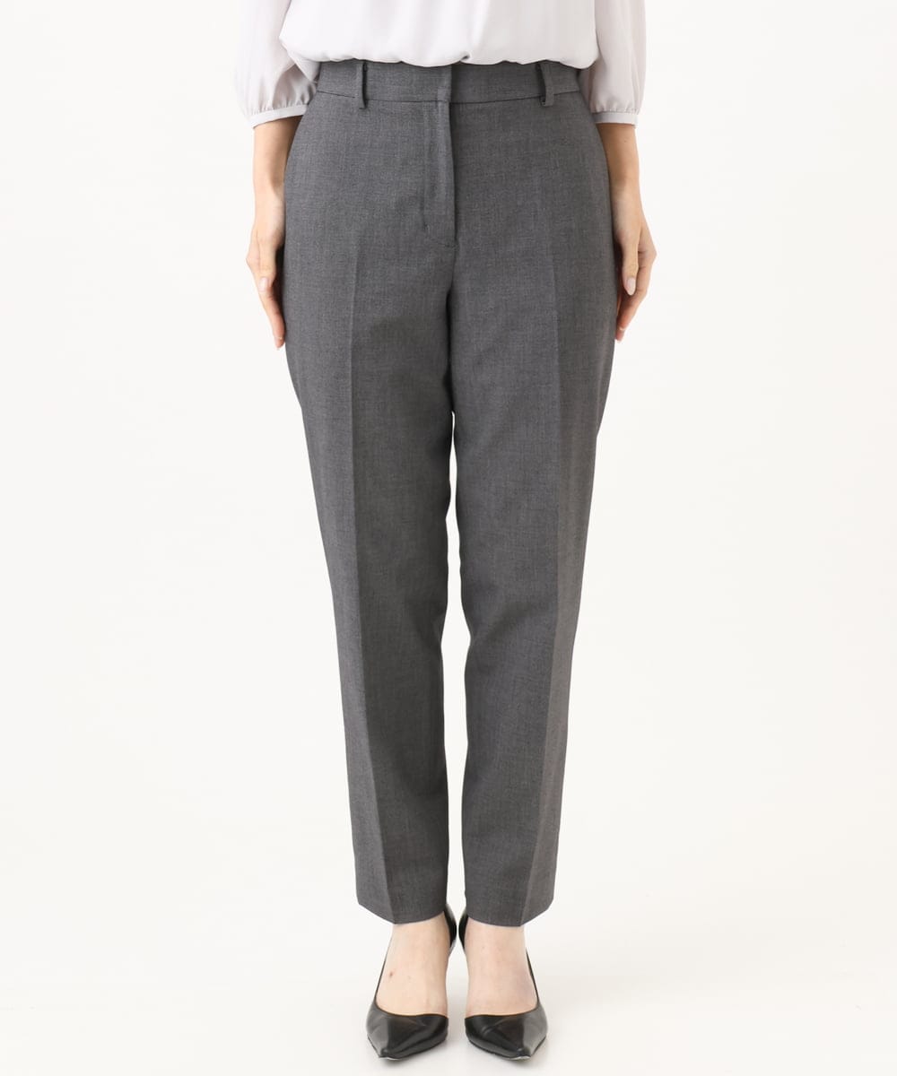 F6LAG03260 MICHEL KLEIN(小さいサイズ)(メゾン ドゥ サンク) 【小さいサイズ】[セットアップ対応]ストレッチテーパードパンツ グレー