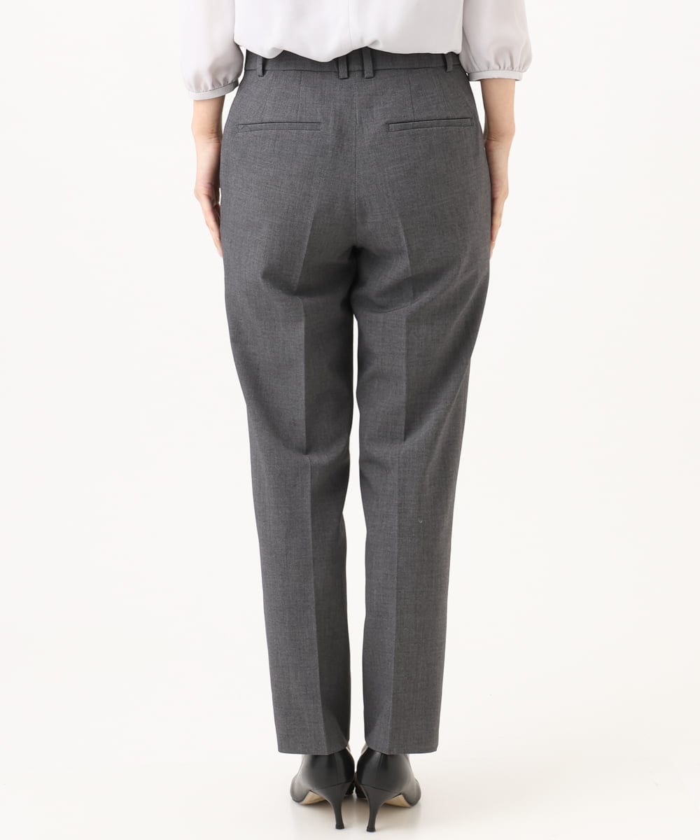 F6LAG03260 MICHEL KLEIN(小さいサイズ)(メゾン ドゥ サンク) 【小さいサイズ】[セットアップ対応]ストレッチテーパードパンツ グレー