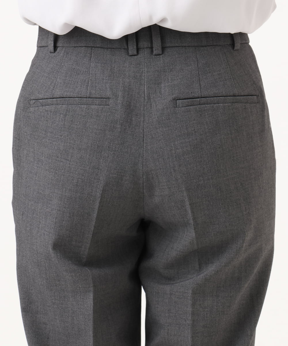 F6LAG03260 MICHEL KLEIN(小さいサイズ)(メゾン ドゥ サンク) 【小さいサイズ】[セットアップ対応]ストレッチテーパードパンツ グレー