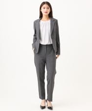 F6LAG03260 MICHEL KLEIN(小さいサイズ)(メゾン ドゥ サンク) 【小さいサイズ】[セットアップ対応]ストレッチテーパードパンツ グレー