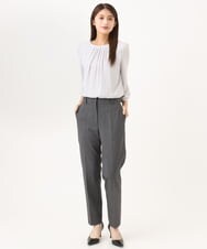 F6LAG03260 MICHEL KLEIN(小さいサイズ)(メゾン ドゥ サンク) 【小さいサイズ】[セットアップ対応]ストレッチテーパードパンツ グレー