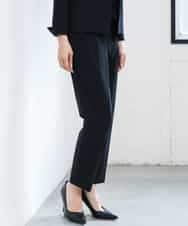 F6LAG03260 MICHEL KLEIN(小さいサイズ)(メゾン ドゥ サンク) 【小さいサイズ】[セットアップ対応]ストレッチテーパードパンツ ブラック